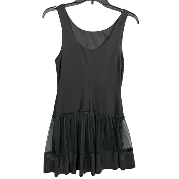 Bailey 44 Dresses & Skirts - Bailey 44 Black Sleeveless Dress Sz M Drop Waist Sheer Skirt Used Lined